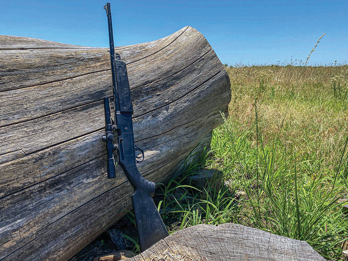 This pellet gun has taken many rascally rabbits through the years, but it can’t hit the broadside of the barn on windy days.